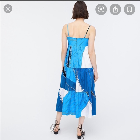 NWT JCREW Cotton Poplin Max in Ratti Regatta print - Picture 3 of 6